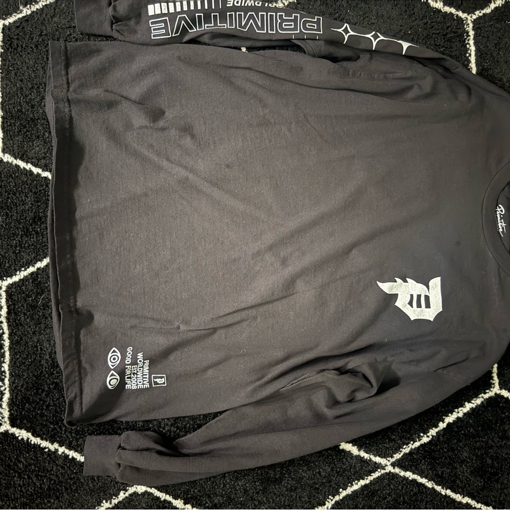 Primitive Reflective Black Long Sleeve Shirt